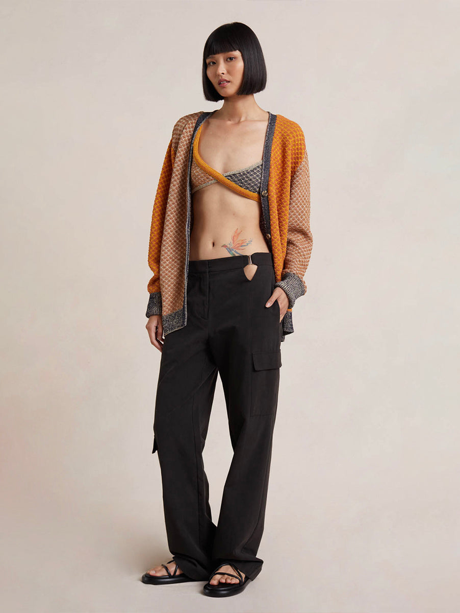 Patchwork Knit Bra – Off Seids New York