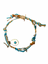 Turquoise Gemburst Leather Rocker Bracelet