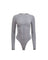 Organic Cotton Long Sleeve T-Shirt Bodysuit-Grey