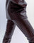 Stitched Cigarette Leather Pants