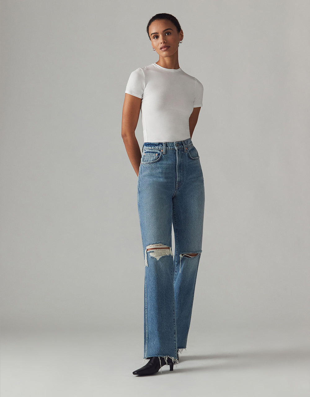 Slim Straight Ultra High Jeans
